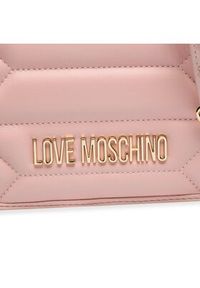 Love Moschino - LOVE MOSCHINO Torebka JC4056PP1HL1260B Różowy. Kolor: różowy. Materiał: skórzane #4