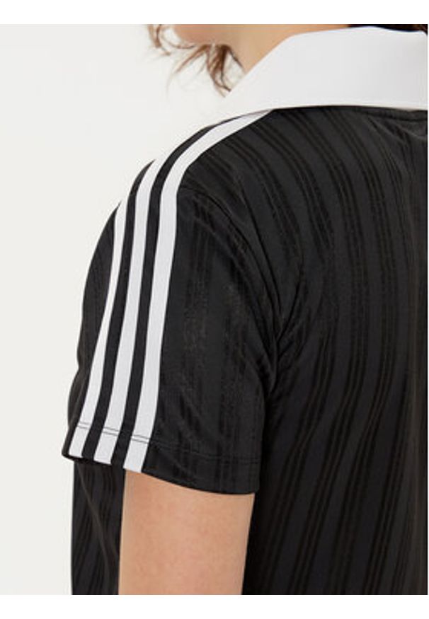 Adidas - adidas T-Shirt adicolor Football Jacquard JD2606 Czarny Slim Fit. Kolor: czarny. Materiał: syntetyk