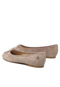 Lauren Ralph Lauren - LAUREN RALPH LAUREN Baleriny Jayna 802882590004 Szary. Kolor: szary. Materiał: zamsz, skóra #3