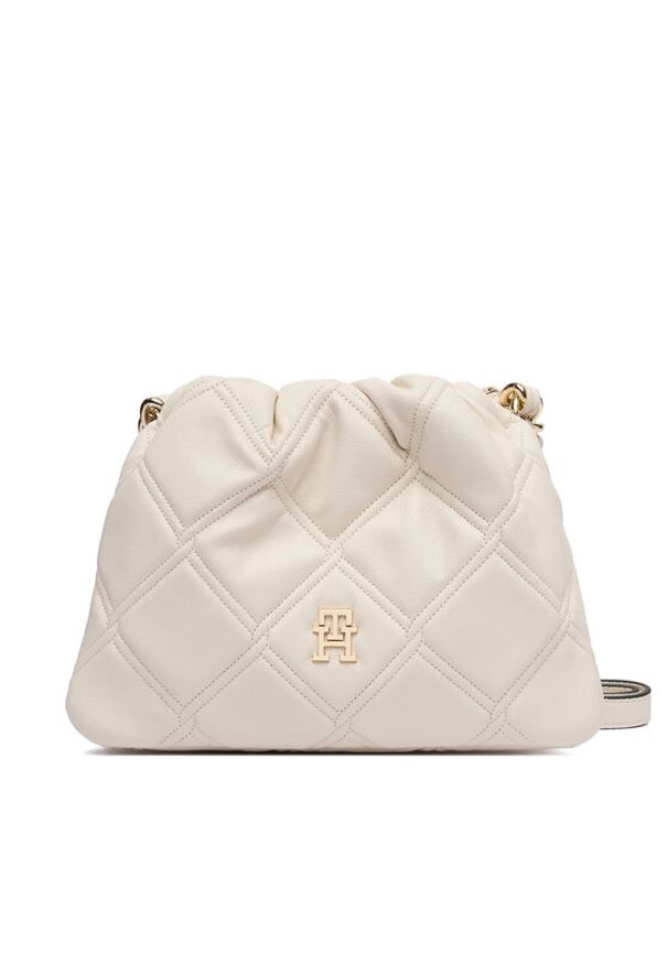 TOMMY HILFIGER - Tommy Hilfiger Torebka Th Feminine Mini Crossover AW0AW18718 Kremowy. Kolor: kremowy. Materiał: skórzane