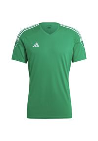 Adidas - Koszulka męska adidas Tiro 23 League Jersey. Kolor: wielokolorowy, zielony, biały. Materiał: jersey