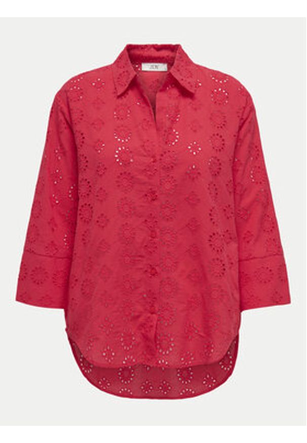 JDY Koszula Tallie 15292179 Czerwony Regular Fit. Kolor: czerwony. Materiał: bawełna