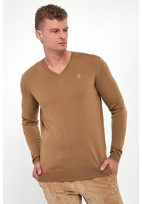 Karl Lagerfeld - Sweter męski wełniany KARL LAGERFELD. Materiał: wełna #1