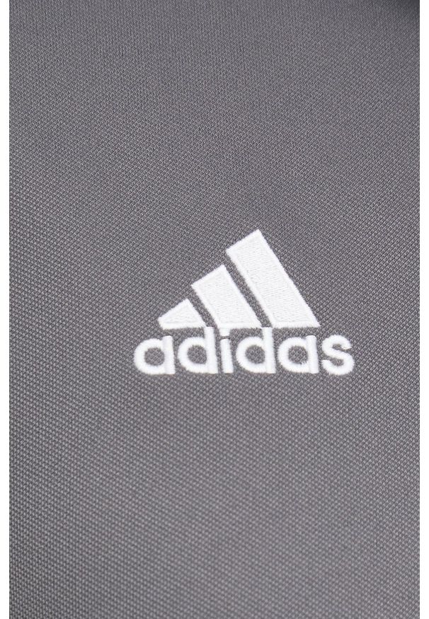 adidas Performance bluza treningowa Entrada 22 kolor szary gładka. Kolor: szary. Materiał: skóra, poliester, dzianina, materiał. Długość: krótkie. Wzór: gładki