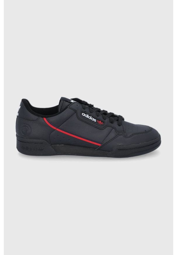 adidas Originals Buty Continental 80 Vega kolor czarny. Nosek buta: okrągły. Zapięcie: sznurówki. Kolor: czarny. Materiał: guma
