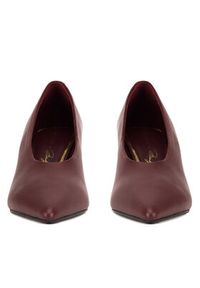 Gino Rossi Szpilki CLEO-1527-1-TB Bordowy. Kolor: czerwony. Materiał: skóra. Obcas: na szpilce #7