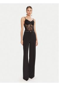 Elisabetta Franchi Spodnie materiałowe PA-103-56E2 Czarny Regular Fit. Kolor: czarny. Materiał: syntetyk #5