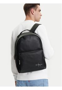 Calvin Klein Jeans Plecak Mono Logo Backpack 40 LV04G3042G Czarny. Kolor: czarny. Materiał: skóra #3