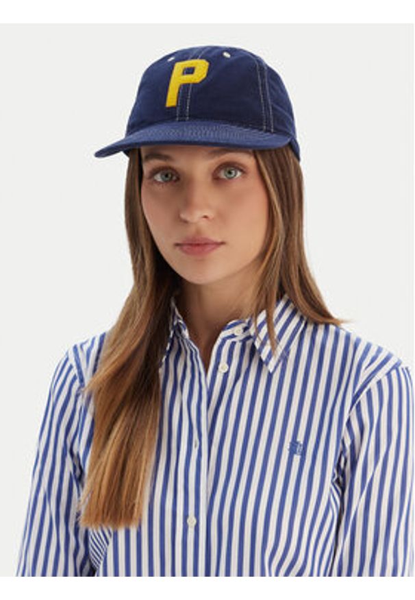 Polo Ralph Lauren Czapka z daszkiem 211977401001 Granatowy. Kolor: niebieski. Materiał: bawełna, materiał