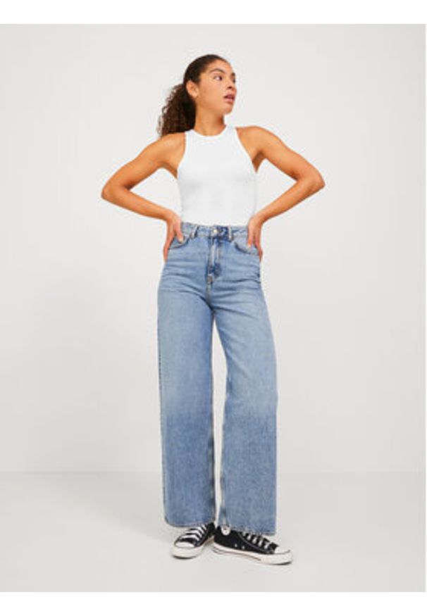 JJXX Body Ivy 12224832 Biały Slim Fit. Kolor: biały. Materiał: bawełna