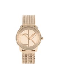 Zegarek Calvin Klein. Kolor: różowy. Materiał: mesh #1