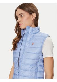 Guess Jeans Bezrękawnik W5RN55 WHAB2 Niebieski Regular Fit. Kolor: niebieski. Materiał: syntetyk. Długość rękawa: bez rękawów #3