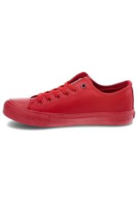 Czerwone Trampki Cross Jeans Codzienne Buty Damskie. Okazja: na co dzień. Kolor: czerwony. Materiał: guma, skóra ekologiczna. Styl: casual #3