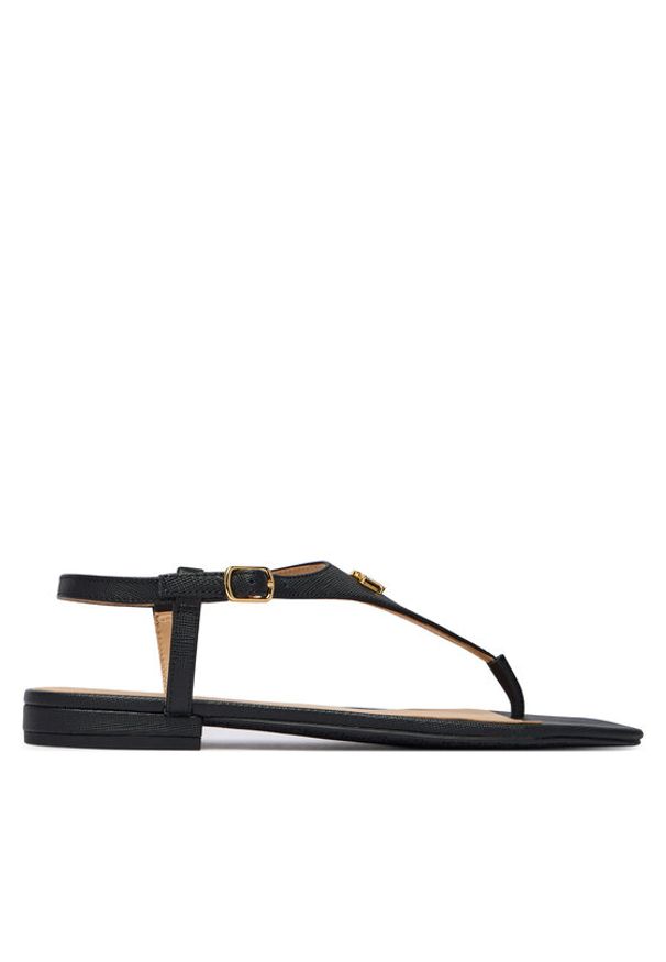 Lauren Ralph Lauren - LAUREN RALPH LAUREN Sandały 802982881002 Czarny. Kolor: czarny. Materiał: skóra