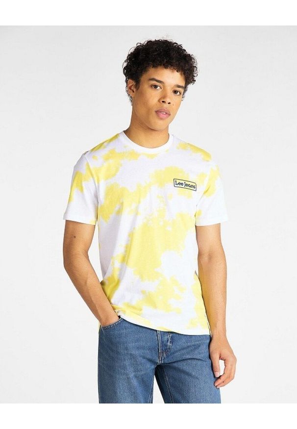 Lee - LEE TIE DYE TEE MĘSKI T-SHIRT REGULAR FIT SUNBURST L61GFENN