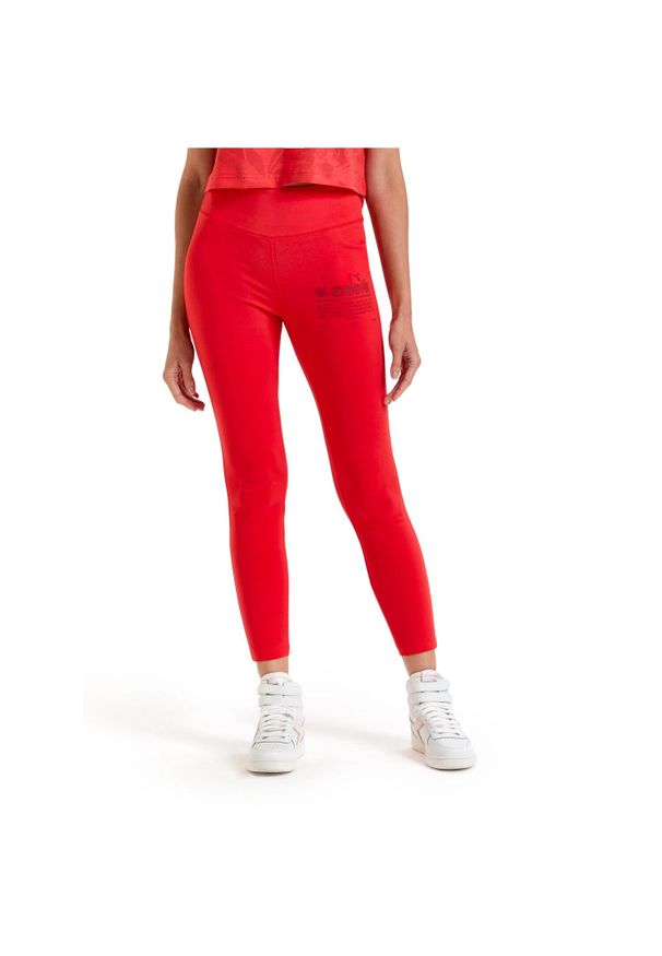 Diadora - Legginsy damskie DIADORA L. LEGGINGS MANIFESTO. Kolor: pomarańczowy