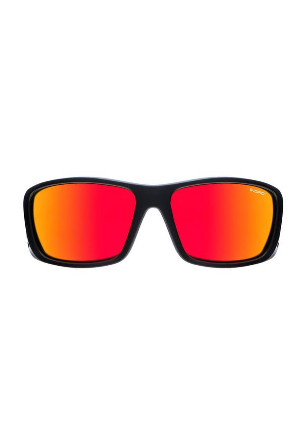 Okulary przeciwsłoneczne unisex OPC SPORT EVEREST Matt Black Red + ETUI. Kolor: czarny, czerwony, wielokolorowy