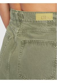 LTB Spódnica jeansowa Serissa 61026 15244 Zielony Regular Fit. Kolor: zielony. Materiał: jeans, bawełna