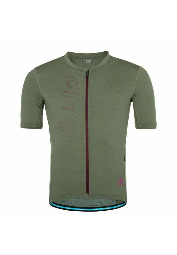 Męska koszulka rowerowa merino Kilpi PETRANA-M. Kolor: zielony