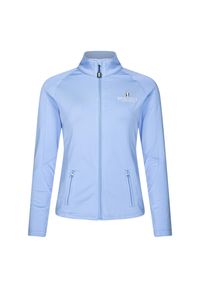 KINGSLAND - Damska koszulka do jazdy konnej Kingsland Classic. Kolor: niebieski. Materiał: polar. Długość rękawa: długi rękaw #1