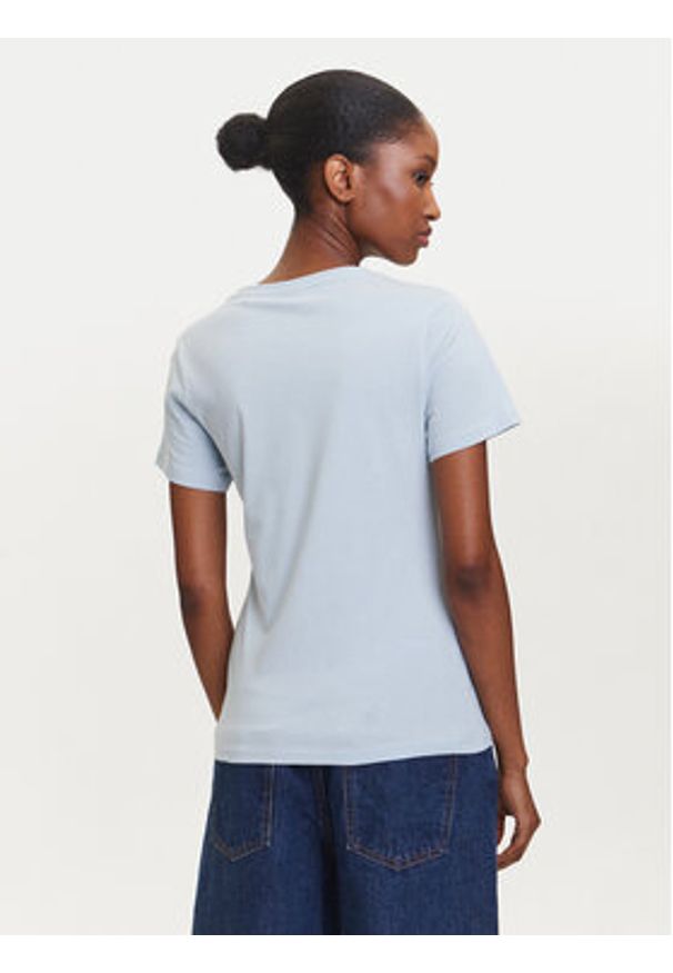 Hugo - HUGO T-Shirt Classic 50513667 Błękitny Slim Fit. Kolor: niebieski. Materiał: bawełna