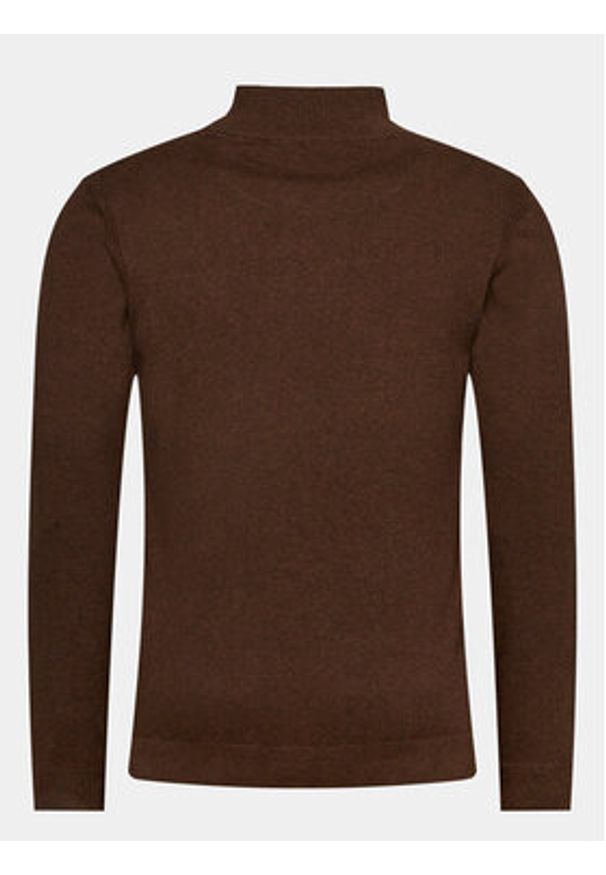 INDICODE Sweter Liliamos 35-698 Brązowy Regular Fit. Kolor: brązowy. Materiał: bawełna