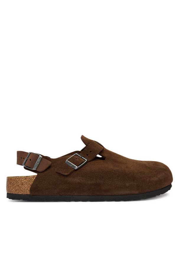 Birkenstock Sandały Tokio 1032024 Brązowy. Kolor: brązowy. Materiał: zamsz, skóra