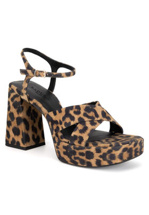 Badura Sandały ODIL-V21568-933-2 Brązowy. Kolor: brązowy. Materiał: zamsz, skóra