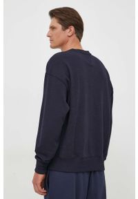 TOMMY HILFIGER - Tommy Hilfiger bluza męska kolor granatowy z aplikacją. Kolor: niebieski. Materiał: bawełna. Wzór: aplikacja. Styl: klasyczny #4