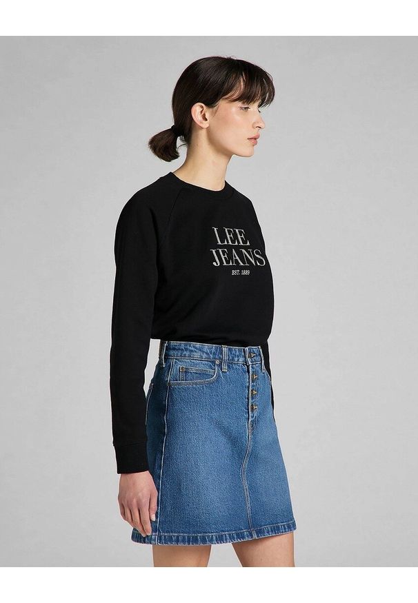 Lee - LEE CREW NECK SWS DAMSKA BLUZA BLACK L53ATX01 112140222
