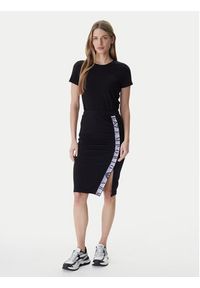 EA7 Emporio Armani Spódnica midi 7W001156 AF12501 Czarny Slim Fit. Kolor: czarny. Materiał: syntetyk #3