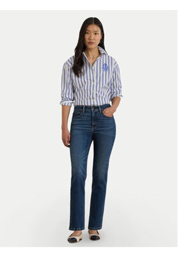 Lauren Ralph Lauren - LAUREN RALPH LAUREN Koszula 200P08746001 Niebieski Relaxed Fit. Kolor: niebieski. Materiał: bawełna