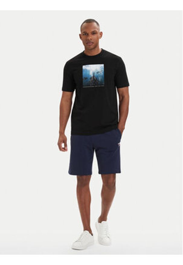 BOSS T-Shirt Creature 50561861 Czarny Regular Fit. Kolor: czarny. Materiał: bawełna