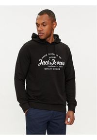 Jack & Jones - Jack&Jones Bluza Forest 12249237 Czarny Standard Fit. Kolor: czarny. Materiał: bawełna, syntetyk