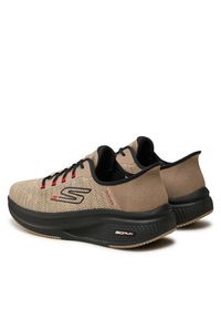 skechers - Skechers Sneakersy Gorun Elevate Lace Up 220852/TPBK Beżowy. Kolor: beżowy. Materiał: materiał