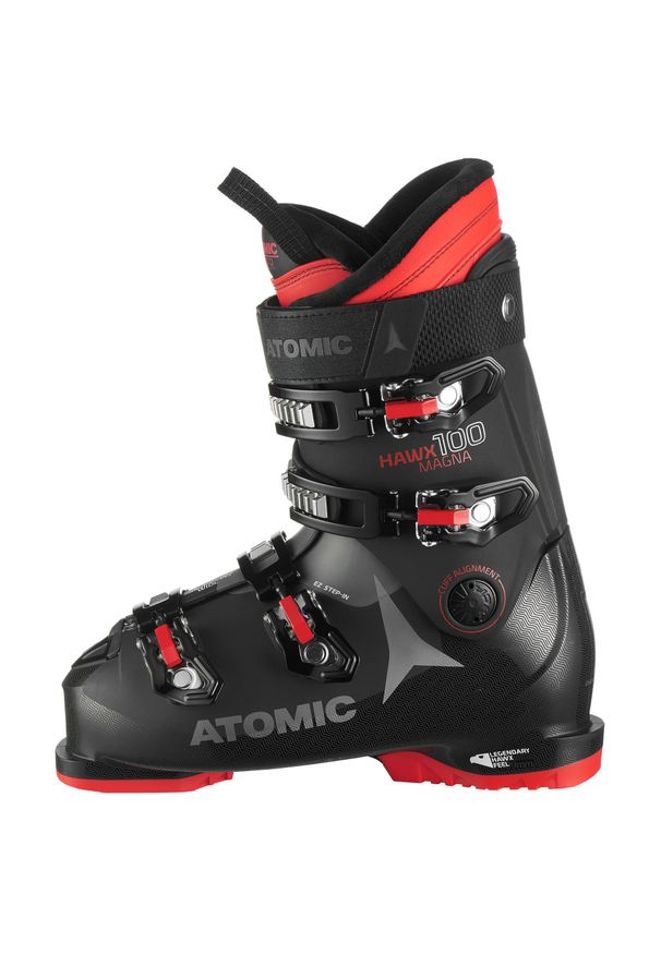 ATOMIC - Buty narciarskie męskie Atomic HAWX MAGNA flex 100. Zapięcie: klamry. Materiał: włókno, syntetyk. Technologia: Thinsulate. Sport: narciarstwo