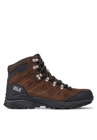 Jack Wolfskin Trekkingi Refugio Texapore Mid M 4049841 Brązowy. Kolor: brązowy. Materiał: zamsz, skóra. Sport: turystyka piesza