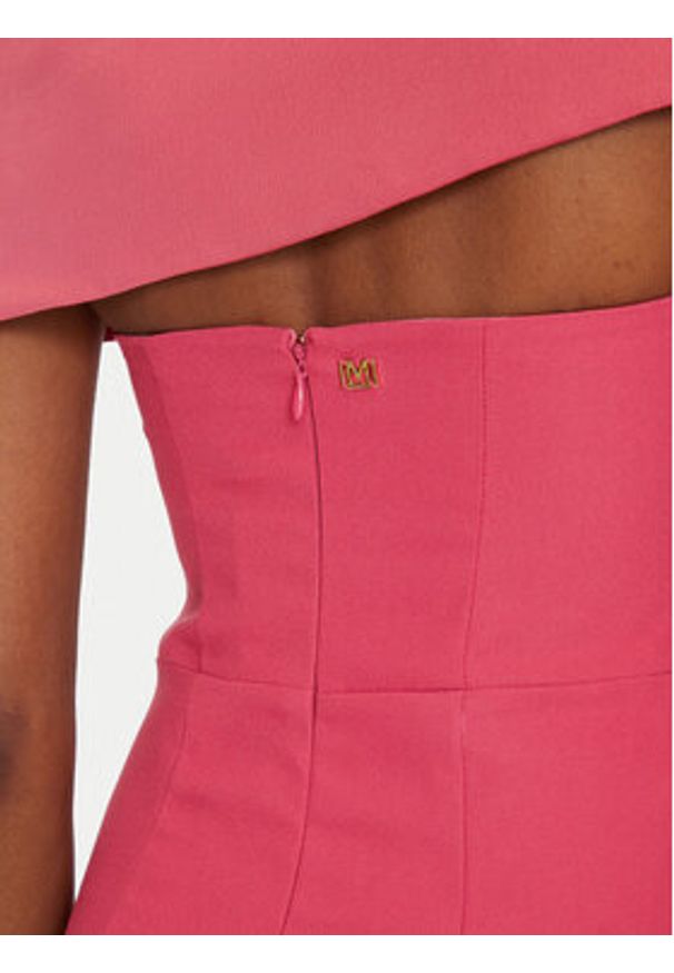 Marciano Guess Sukienka wieczorowa 5GGK11 7300A Koralowy Slim Fit. Kolor: pomarańczowy. Materiał: syntetyk. Styl: wizytowy