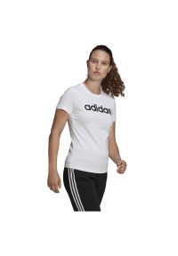 Adidas - Koszulka damska adidas Loungewaer Essentials GL0768. Materiał: dzianina, bawełna, dresówka. Wzór: gładki #4