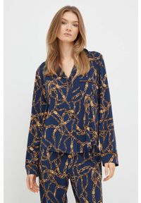 DKNY - Dkny piżama damska kolor granatowy. Kolor: niebieski #2