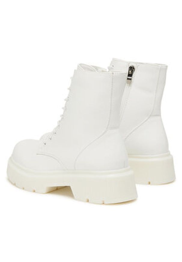 Jenny Fairy Trapery H21B1003-6 Biały. Kolor: biały. Materiał: skóra