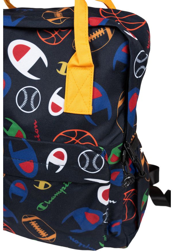 Champion Plecak | 805652 | Kobieta | Czarny, Żółty. Kolor: czarny, wielokolorowy, żółty. Materiał: poliester. Wzór: nadruk. Styl: elegancki, casual
