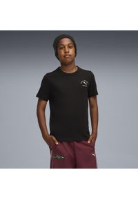 Puma - Młodzieżowa koszulka PUMA Class z grafiką PUMA Black. Kolor: czarny. Sport: joga i pilates