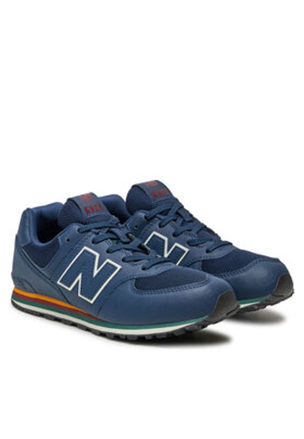 New Balance Sneakersy GC574KIG Granatowy. Kolor: niebieski. Materiał: skóra. Model: New Balance 574
