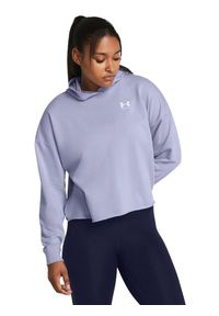 Bluza fitness damska Under Armour Rival Terry Oversized. Kolor: fioletowy. Sport: fitness