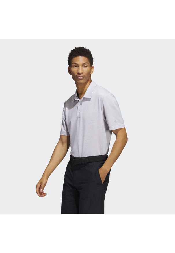 Adidas - Ottoman Stripe Polo Shirt. Typ kołnierza: polo. Kolor: szary, biały, wielokolorowy. Materiał: materiał. Styl: sportowy