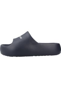 TOMMY HILFIGER - Sandały TOMMY JEANS TJW CHUNKY FLATFORM SLID Niebieski. Kolor: niebieski. Materiał: jeans