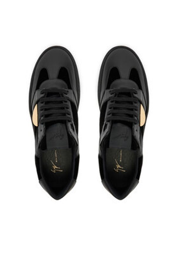 Giuseppe Zanotti Sneakersy RU50045/002 Czarny. Kolor: czarny. Materiał: skóra
