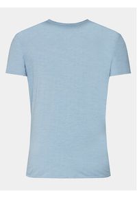 Sisley T-Shirt 3WF0S101K Błękitny Regular Fit. Kolor: niebieski. Materiał: bawełna #2