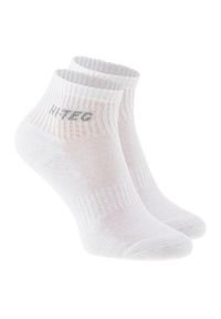 Hi-tec - Skarpetki Unisex Dla Dorosłych Z Logo Quarro (zestaw 3 Sztuk). Kolor: biały. Sport: turystyka piesza